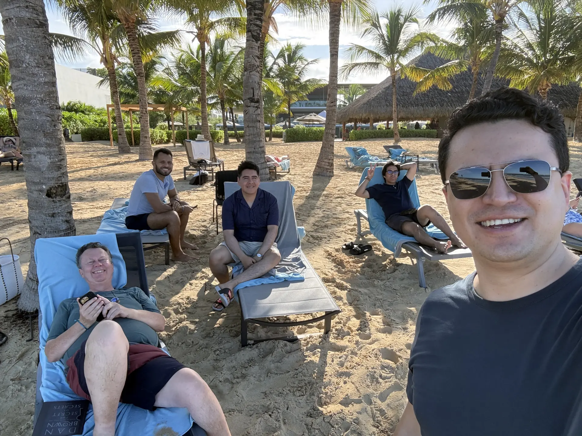 Tellusant relaxing in Punta Cana before departure